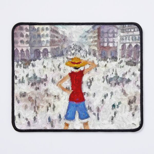 Item preview, Luffy in Loguetown Inspired by One Piece Acrylic painting designed and sold by outofflow.