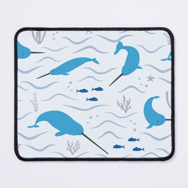 Item preview, Happy Narwhals Blue Underwater designed and sold by VintageStyle.