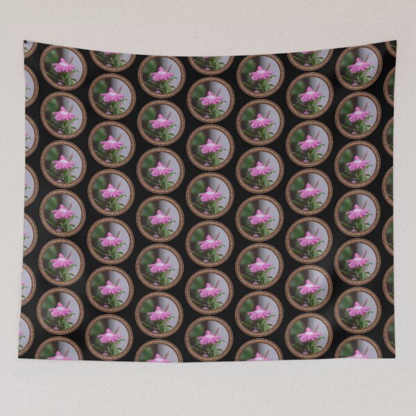 Item preview, Pink Periwinkle Flowers in Celtic Circle Frame 23 designed and sold by Swabcraft.