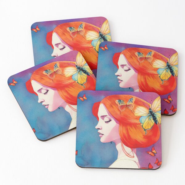 Item preview, Butterfly Queen: Rich Illustration of a Red-Haired Beauty designed and sold by Robin Morgan.