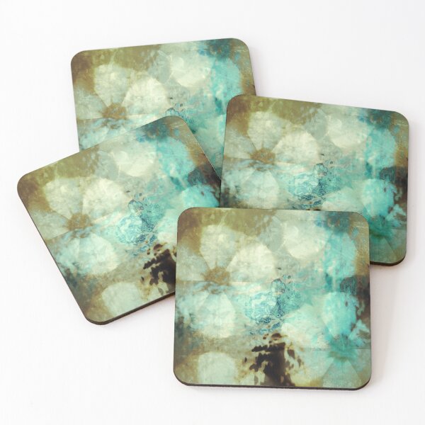 Item preview, Turquoise Flowers Painting designed and sold by KiwiArtistDK.