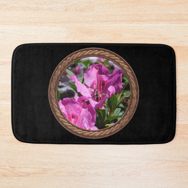 Item preview, Pink Rhododendron with Bee Flowers in Celtic Circle Frame 27 designed and sold by Swabcraft.
