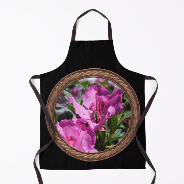 Item preview, Pink Rhododendron with Bee Flowers in Celtic Circle Frame 27 designed and sold by Swabcraft.