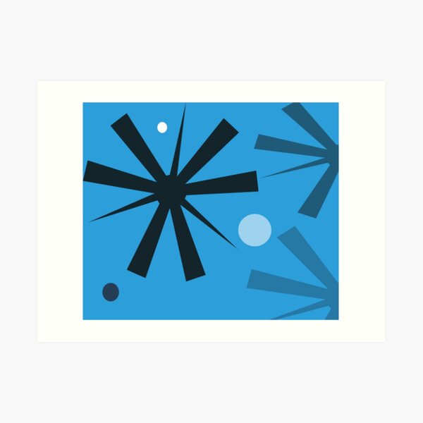 Dyno Blue Wall Tapestry Design by Jenny Meehan Art Print