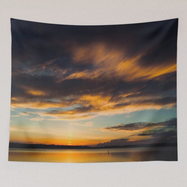 Item preview, Crimson Lake Sunset designed and sold by Image-Prints.