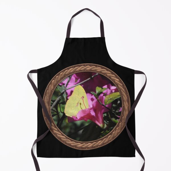 Item preview, Pink Rhododendron with Sulfur Crested Butterfly Flowers in Celtic Circle Frame 29 designed and sold by Swabcraft.