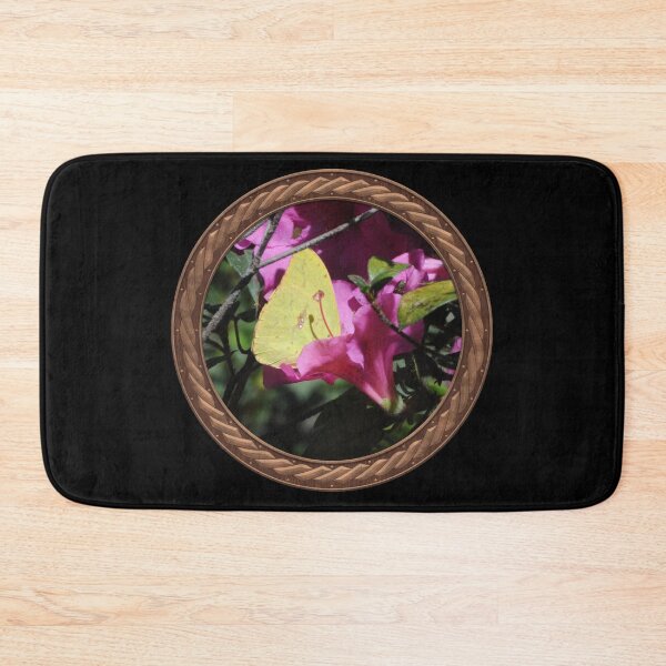 Item preview, Pink Rhododendron with Sulfur Crested Butterfly Flowers in Celtic Circle Frame 29 designed and sold by Swabcraft.