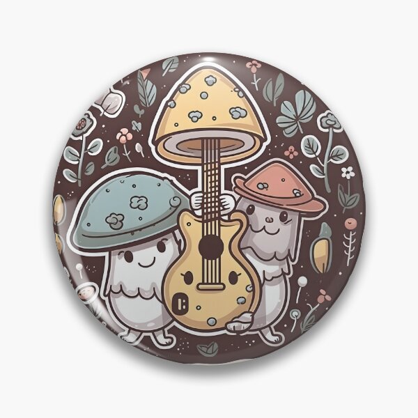 Item preview, Musical Mushroom Friends - Jam Session Sticker designed and sold by WhimsyStickies.
