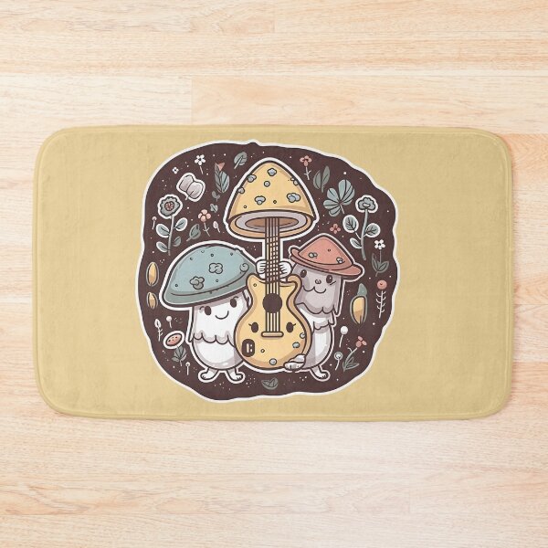 Item preview, Musical Mushroom Friends - Jam Session Sticker designed and sold by WhimsyStickies.