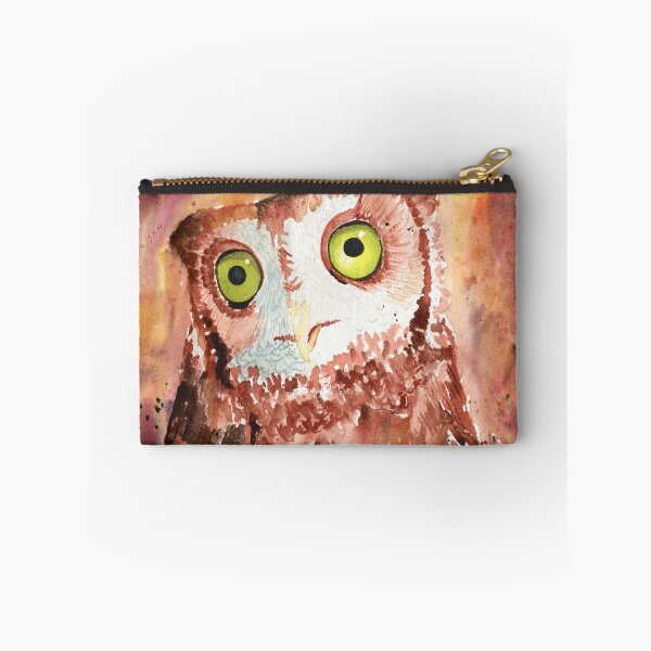 Item preview, Loose Screech Owl in Watercolor designed and sold by HappyBeeAnnie.