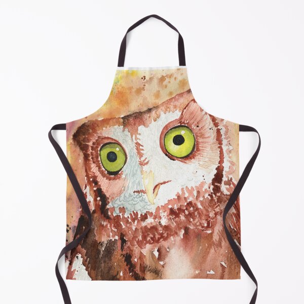 Item preview, Loose Screech Owl in Watercolor designed and sold by HappyBeeAnnie.