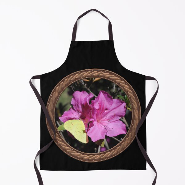 Item preview, Pink Rhododendron with Sulfur Crested Butterfly Flowers in Celtic Circle Frame 32 designed and sold by Swabcraft.