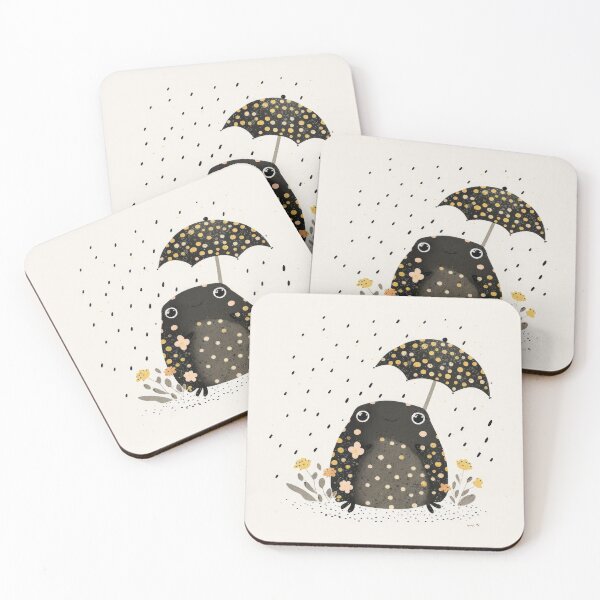 Item preview, Rainy Day Frog: Whimsical Print of a Cute and Modern Amphibian designed and sold by Robin Morgan.