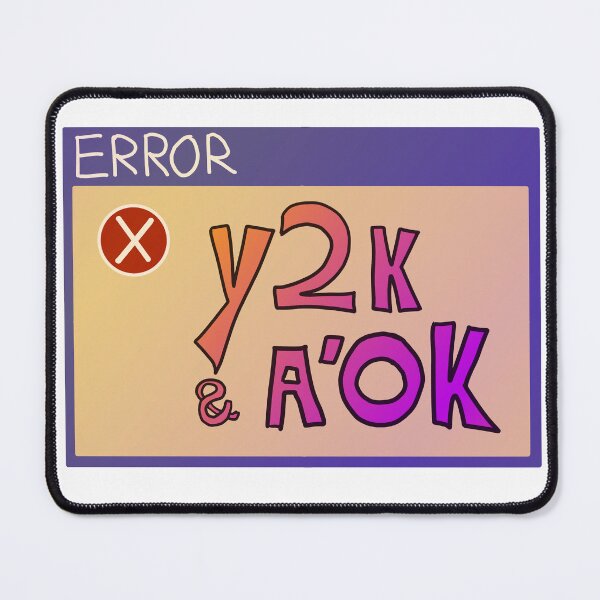 Item preview, "y2k & a'ok" sticker designed and sold by geljune.