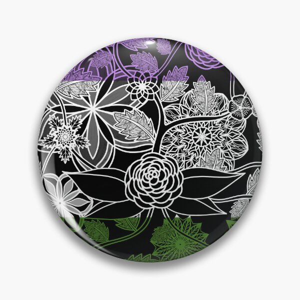 Item preview, Vuelo sobre flores de fantasía - Bandera de orgullo de Genderqueer designed and sold by StephOBrien.
