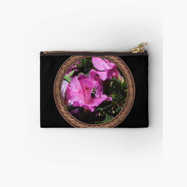 Item preview, Pink Rhododendron with Bee Flowers in Celtic Circle Frame 34 designed and sold by Swabcraft.
