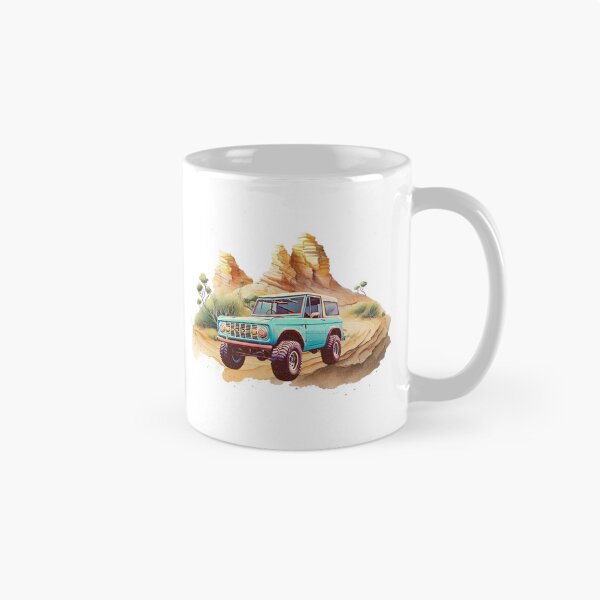 Item preview, Retro Bronco Blue Desert Graphic Scene designed and sold by onthemovedesign.