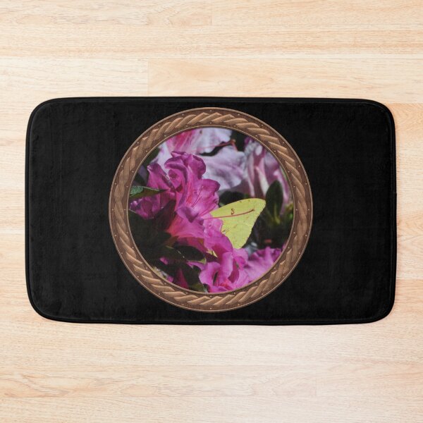 Item preview, Pink Rhododendron with Sulfur Crested Butterfly Flowers in Celtic Circle Frame 36 designed and sold by Swabcraft.