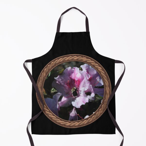 Item preview, Pink Rhododendron with Bee Flowers in Celtic Circle Frame 37 designed and sold by Swabcraft.