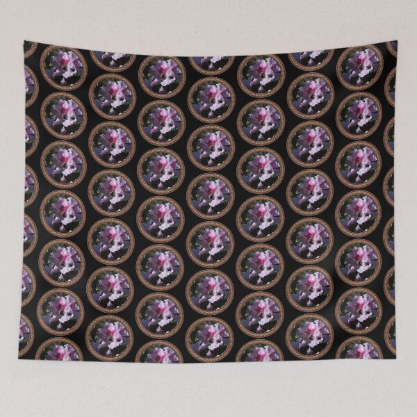 Item preview, Pink Rhododendron with Bee Flowers in Celtic Circle Frame 37 designed and sold by Swabcraft.