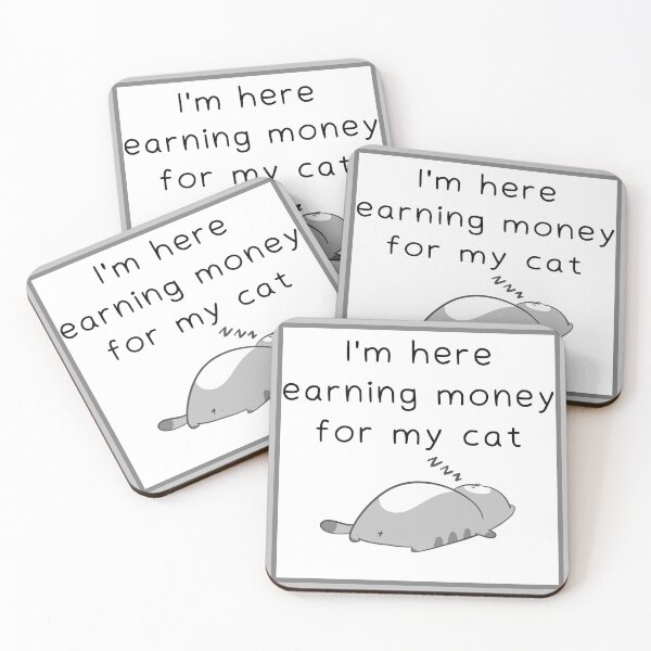 Item preview, Here earning money for my cat designed and sold by Yankee Doodle Gandy.