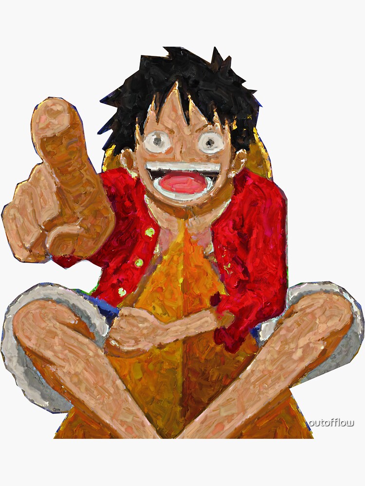 One Piece Manga Animated Sticker for Sale by DevinSanford