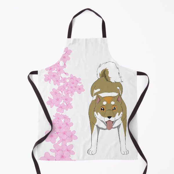 Item preview, Shiro the Shikoku-Ken with Cherry Blossoms designed and sold by Peyton Mitchell.