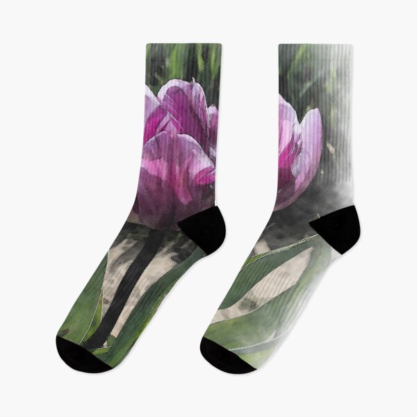 Item preview, Soft Purple Pattern Tulips designed and sold by KirtTisdale.