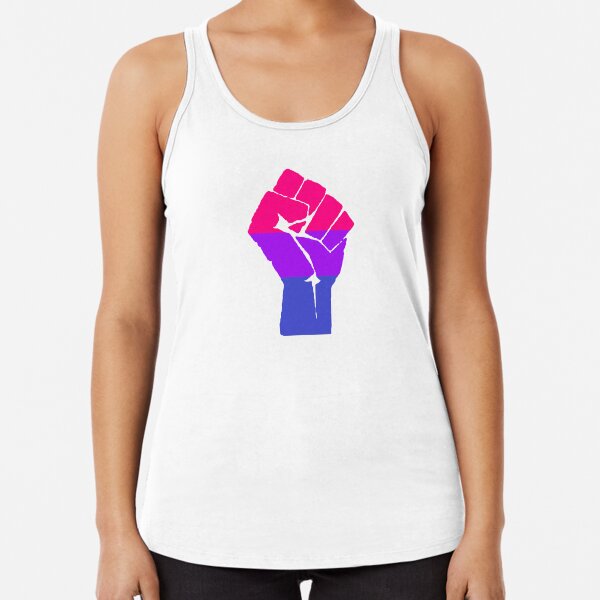 Black, Bisexual, and Proud Racerback Tank Top