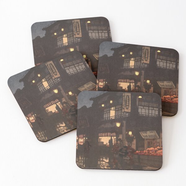 Item preview, Kagurazaka Street after a Night Rain - Yoshida Hiroshi - designed and sold by LeiWeiss.
