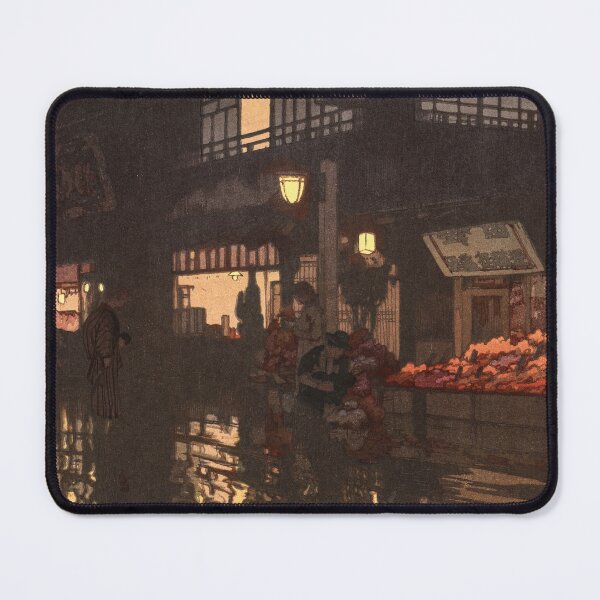 Item preview, Kagurazaka Street after a Night Rain - Yoshida Hiroshi - designed and sold by LeiWeiss.