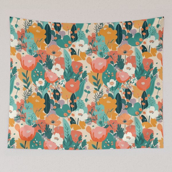 Item preview, California Superbloom Flower Field Cute Floral Pattern designed and sold by semisoberme.