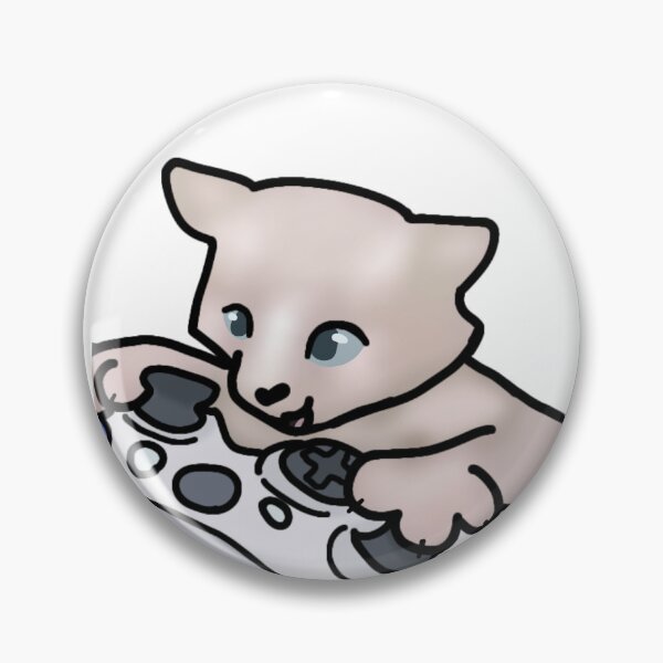 Item preview, Kitten Gaming with Controller designed and sold by doodledont.
