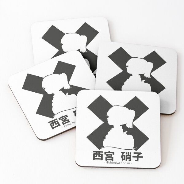 Item preview, A silent Voice Nishimiya Design Black and white designed and sold by Halabe art.
