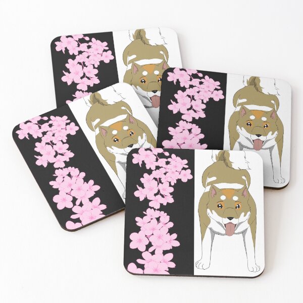 Item preview, Shiro the Shikoku Ken Cherry Blossom Design 2 designed and sold by Peyton Mitchell.