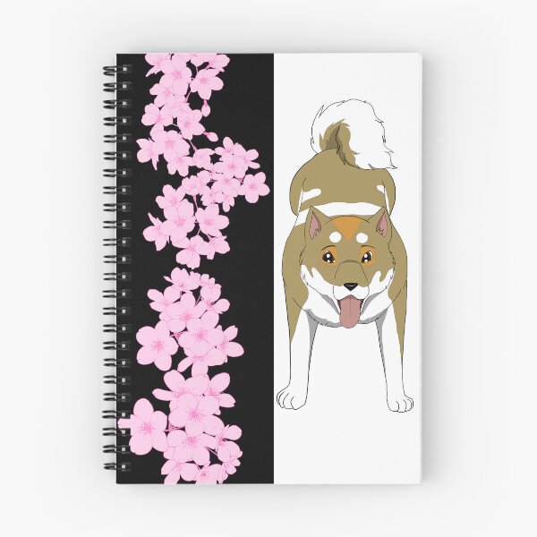 Item preview, Shiro the Shikoku Ken Cherry Blossom Design 2 designed and sold by Peyton Mitchell.