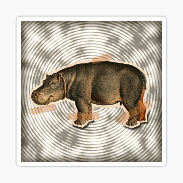 Item preview, Hippopotamus with tape designed and sold by Kathadora.