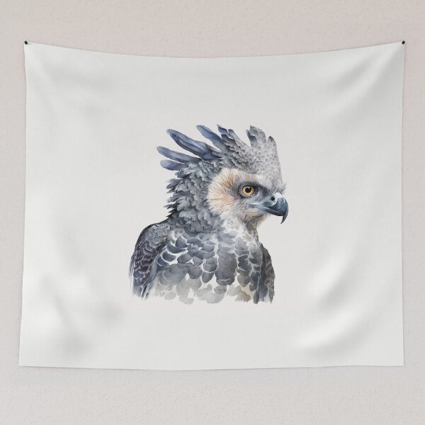 Item preview, Beautiful Harpy Eagle Portrait | Wildlife Watercolour Portrait designed and sold by Adios65.