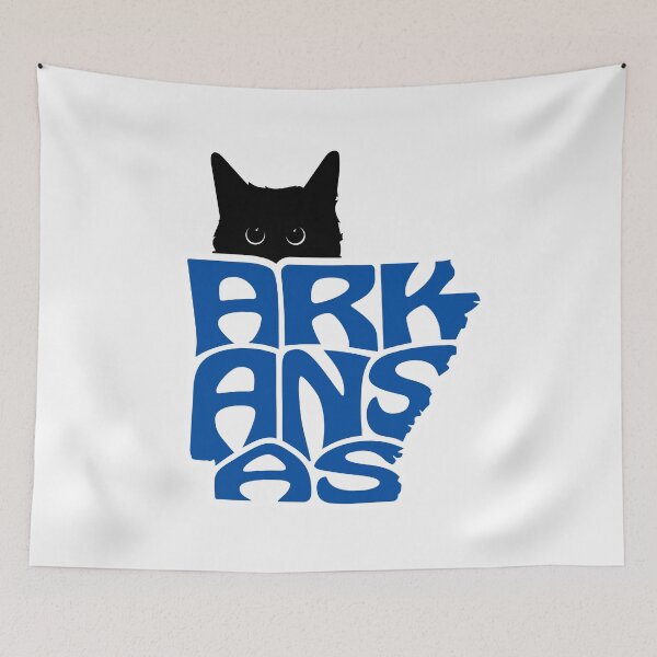 Item preview, Cat Loves Arkansas | State Pride Shirt for Pet Lovers designed and sold by GoblinBoutique.