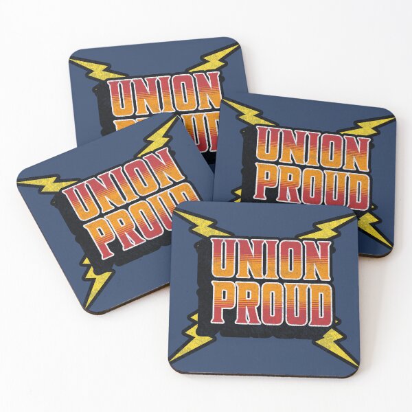 Item preview, Union Proud | Pro Union | Hard Hat | Union Sticker designed and sold by Wavecrest Wearables.