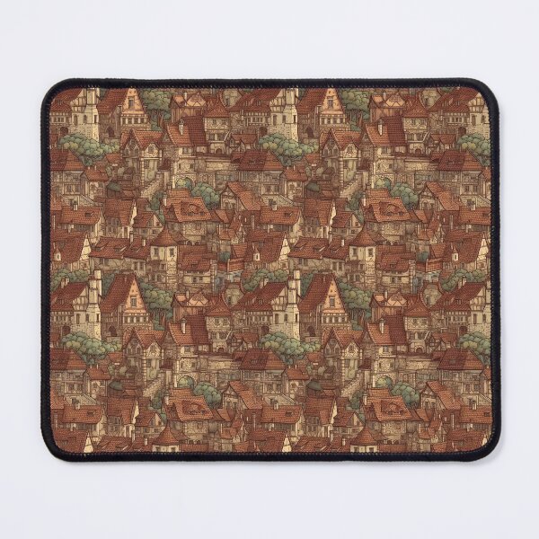 Item preview, Medieval Townscape designed and sold by TheNoveauNeedle.