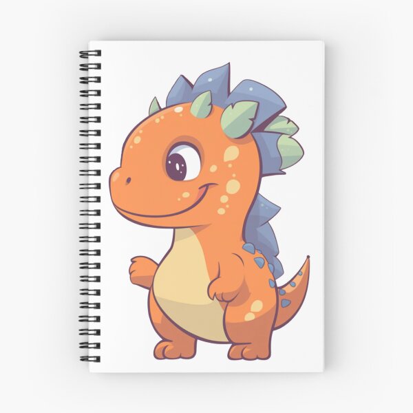Item preview, Spike the Smiling Dino: A Cheerful, Whimsical Dinosaur Adventure designed and sold by ZDP-ART.