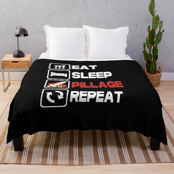 Item preview, Eat Sleep PILLAGE Repeat designed and sold by Roseyteedesigns.