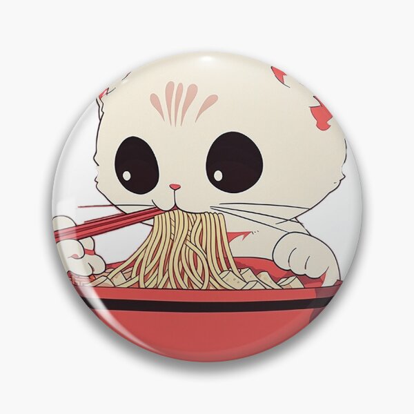 Item preview, Purrfect Noodle Partner: This Cat Loves His Cup of Noodles! designed and sold by urbannft.