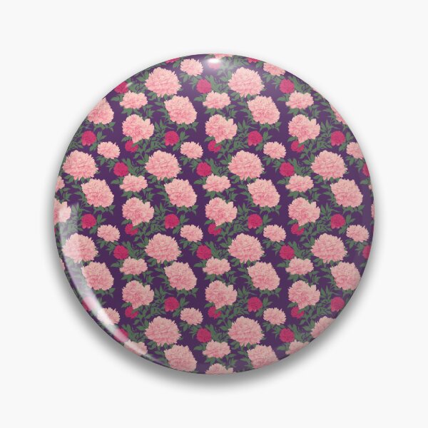 Item preview, Pink Peonies, Red Peonies, and Vines on Deep Purple Pattern designed and sold by Aaron2610.
