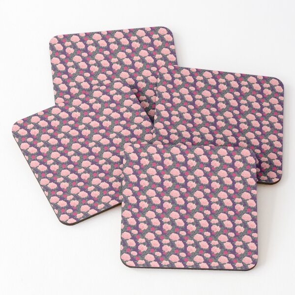 Item preview, Pink Peonies, Red Peonies, and Vines on Deep Purple Pattern designed and sold by Aaron2610.