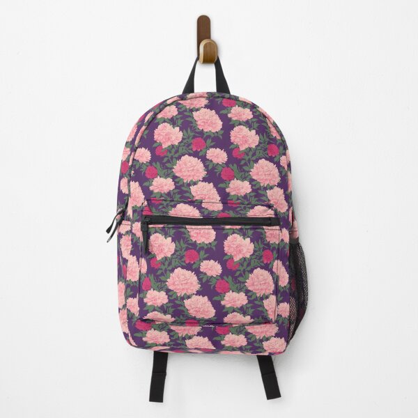 Item preview, Pink Peonies, Red Peonies, and Vines on Deep Purple Pattern designed and sold by Aaron2610.