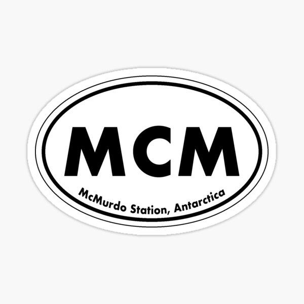 Item preview, McMurdo Station Antarctica Bumper Sticker MCM designed and sold by MEKR.