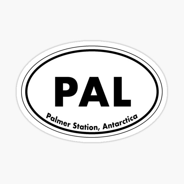 Item preview, Palmer Station Antarctica Bumper Sticker PAL designed and sold by MEKR.