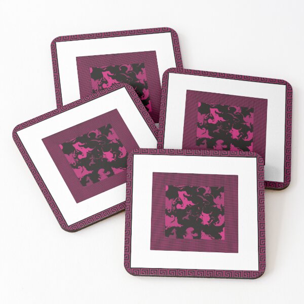 Item preview, New York Nostalgia abstract fluid art borders pink designed and sold by chuckletuckle.